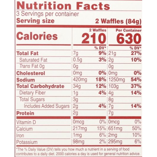 Van's Waffle Wheat Free Blueberry 9 Ounce Size - 12 Per Case.