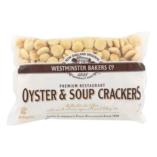 Westminster Cracker Co Oyster & Soup Crackers - Case of 12 - 9 Ounce