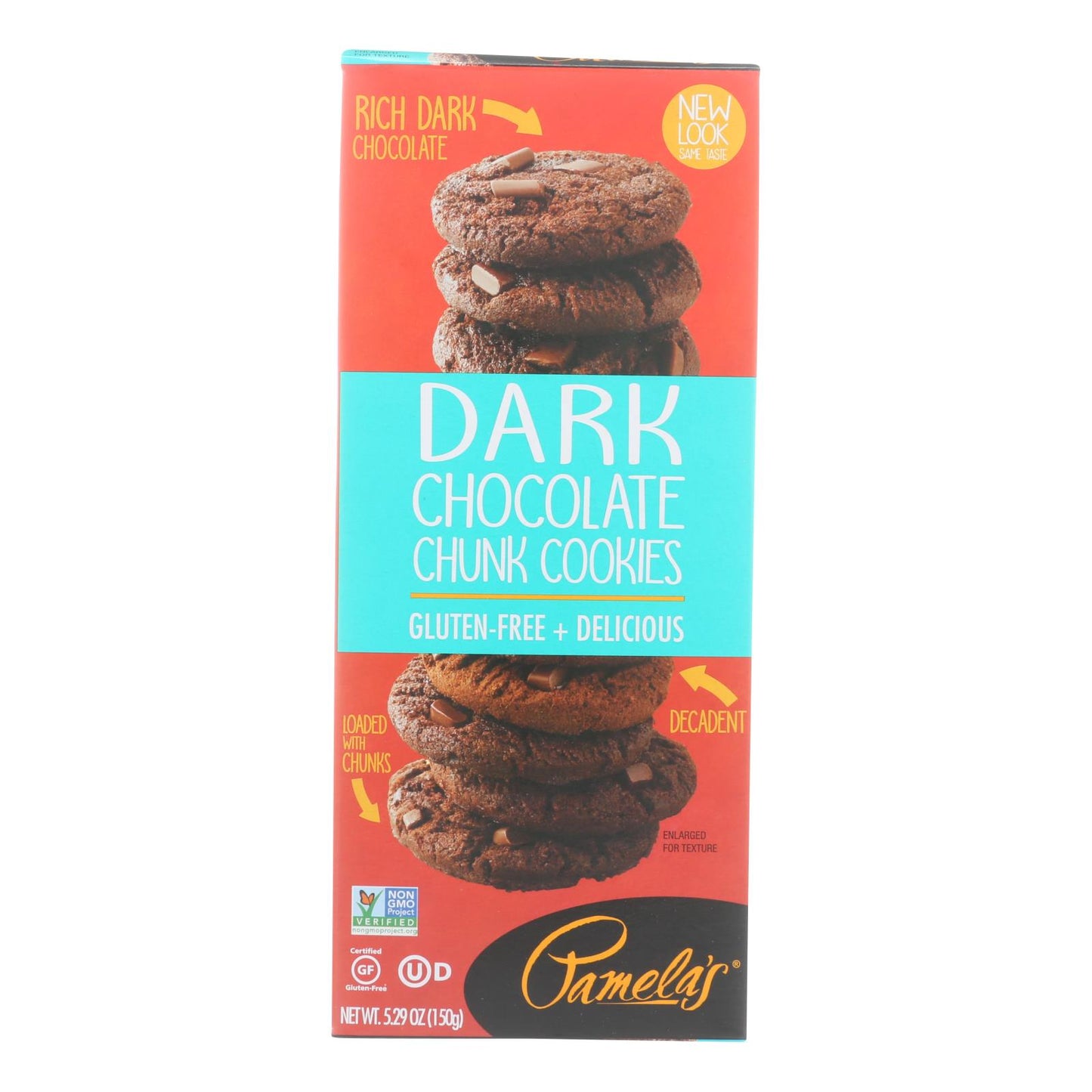 Pamela's Products - Cookies - Dark Chocolate Chunk - Gluten-Free - Case of 6 - 5.29 Ounce.