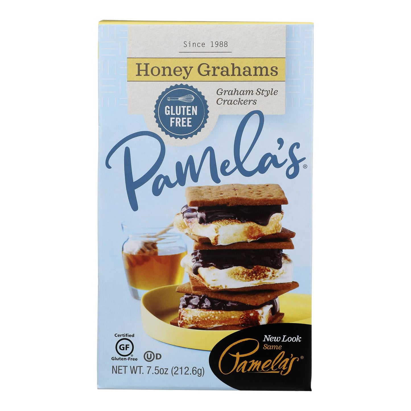 Pamela's Products - Graham Style Crackers - Honey - Case of 6 - 7.5 Ounce.