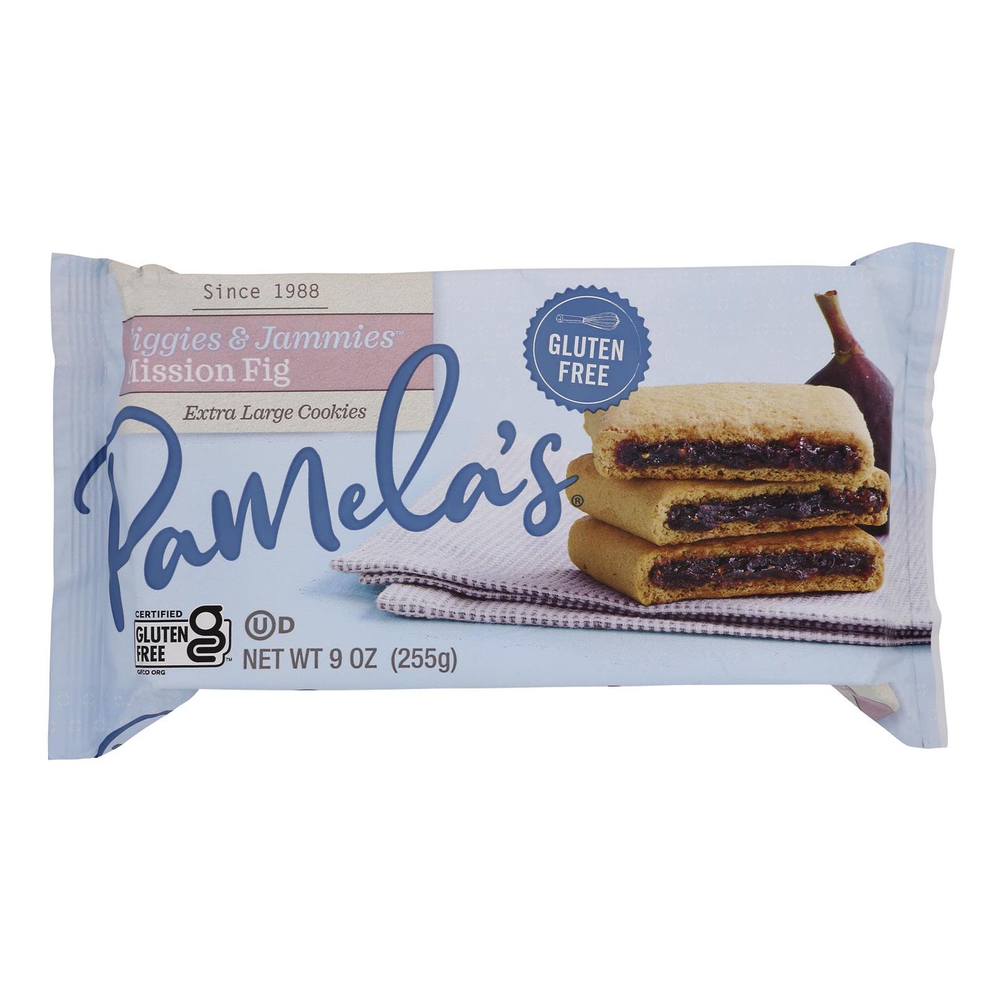 Pamela's Products - Gluten Free Cookies Mission Fig - Figgies and Jammies - Case of 6 - 9 Ounce.