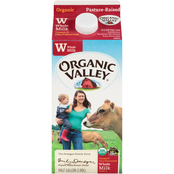 Milk Uht Whole Home White Organic 64 Fluid Ounce - 6 Per Case.