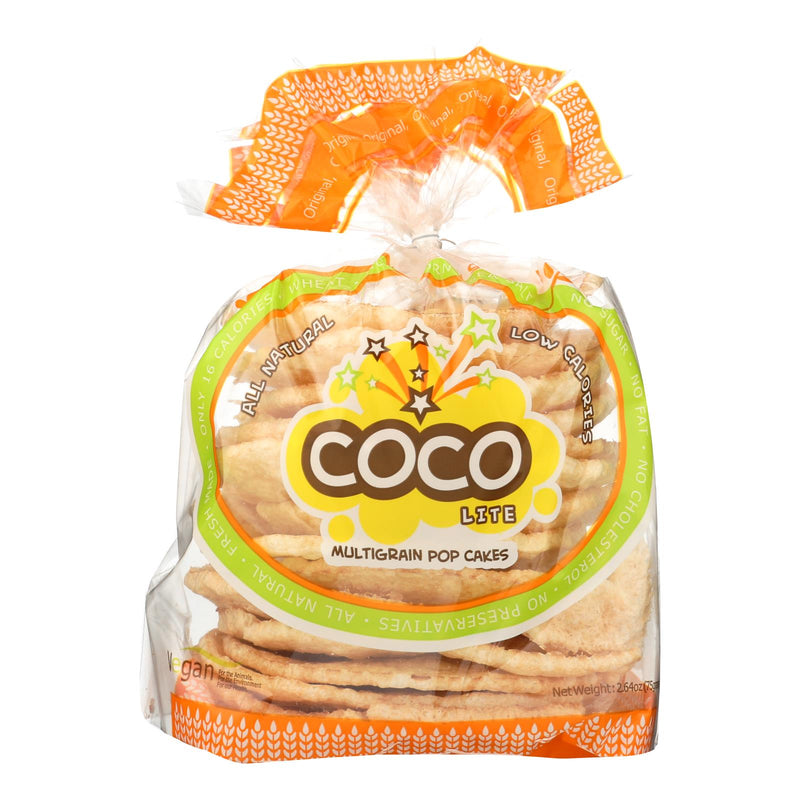 Coco Lite Multigrain Pop Cakes Pop Cakes - Original - Case of 12 - 2.64 Ounce