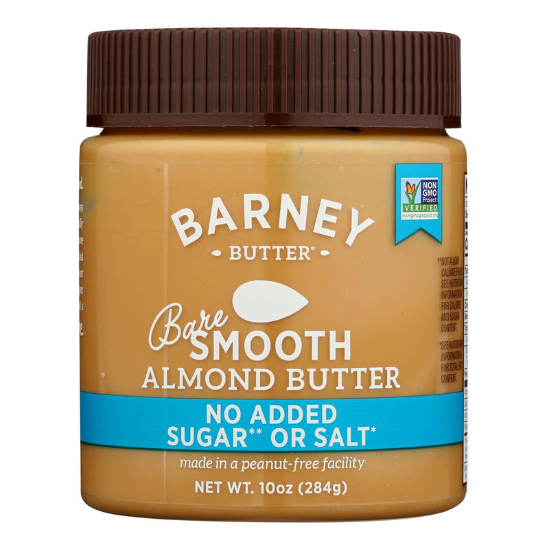 Barney Butter - Almond Butter - Bare Smooth - Case of 6 - 10 Ounce.