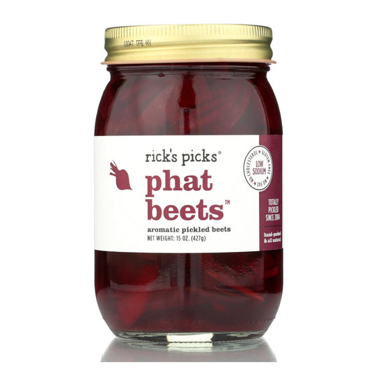 Rick's Picks Phat Beets Pickles - Case of 6 - 15 Ounce.