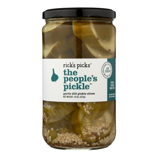 Rick's Picks The People's Pickle - Case of 6 - 24 Ounce.