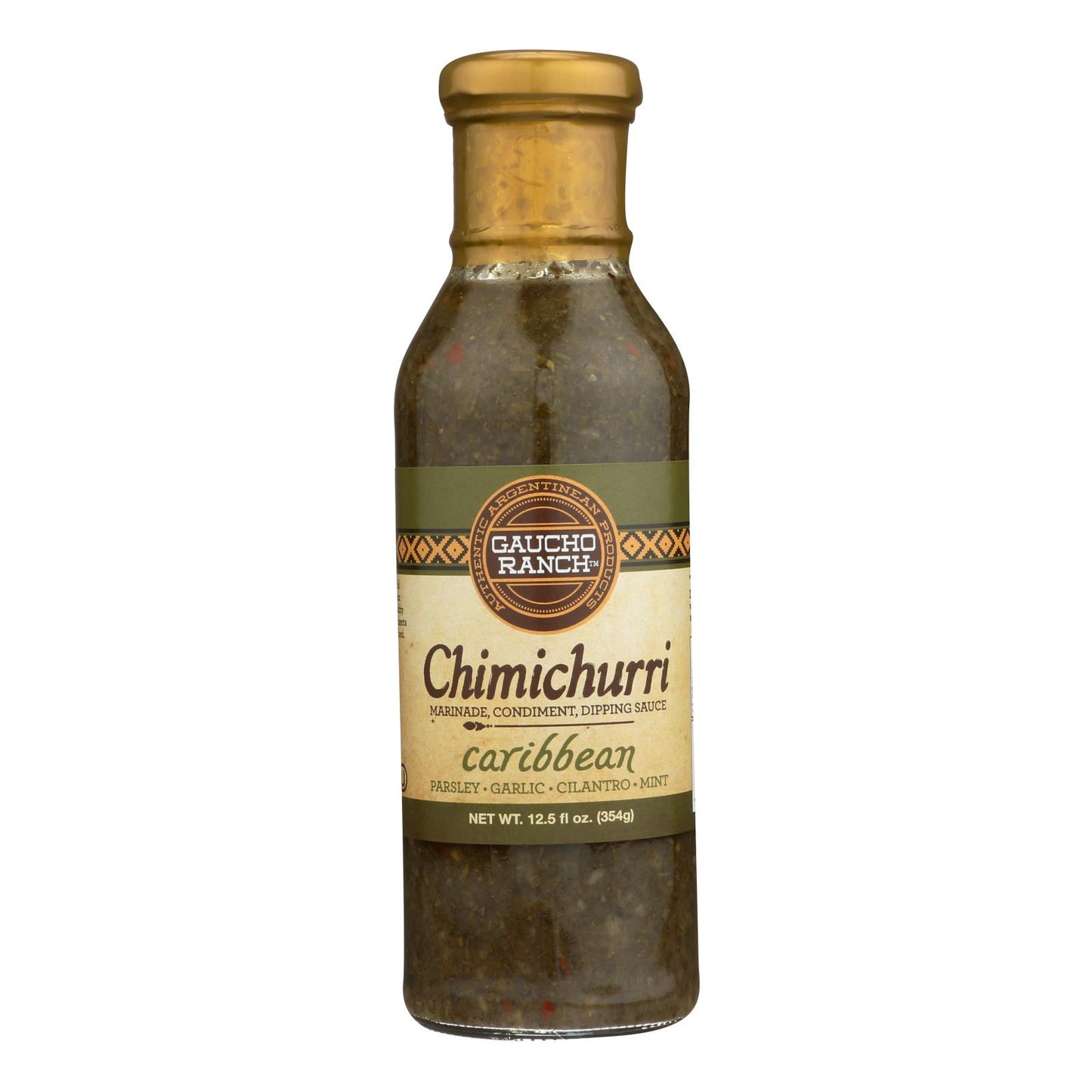 Gaucho Ranch Caribbean Chimichurri - Case of 6 - 12.5 Fluid Ounce