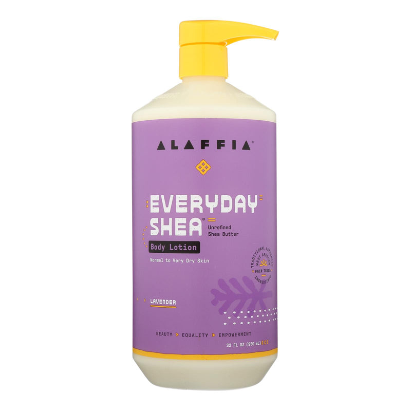 Alaffia - Everyday Lotion - Lavender - 32 Ounce.