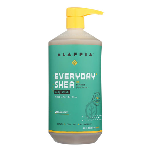 Alaffia - Everyday Body Wash - Shea Vanilla - 32 Ounce.