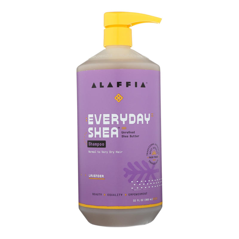 Alaffia - Shampoo - Shea Lavender - 32 Ounce.