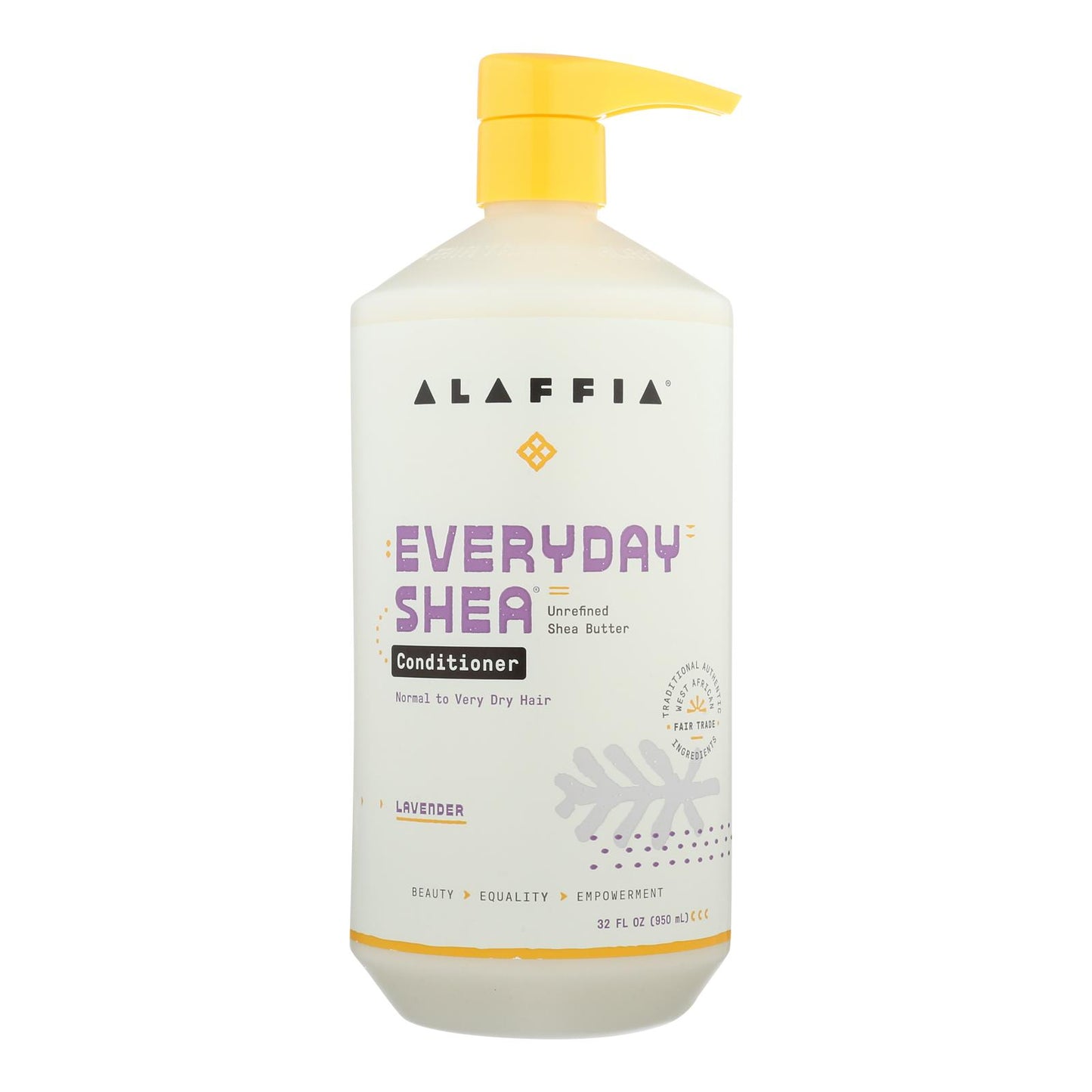 Alaffia - Conditioner - Shea Lavender - 32 Ounce.