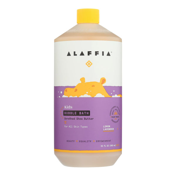 Alaffia - Everyday Bubble Bath - Lemon Lavender - 32 fl Ounce.