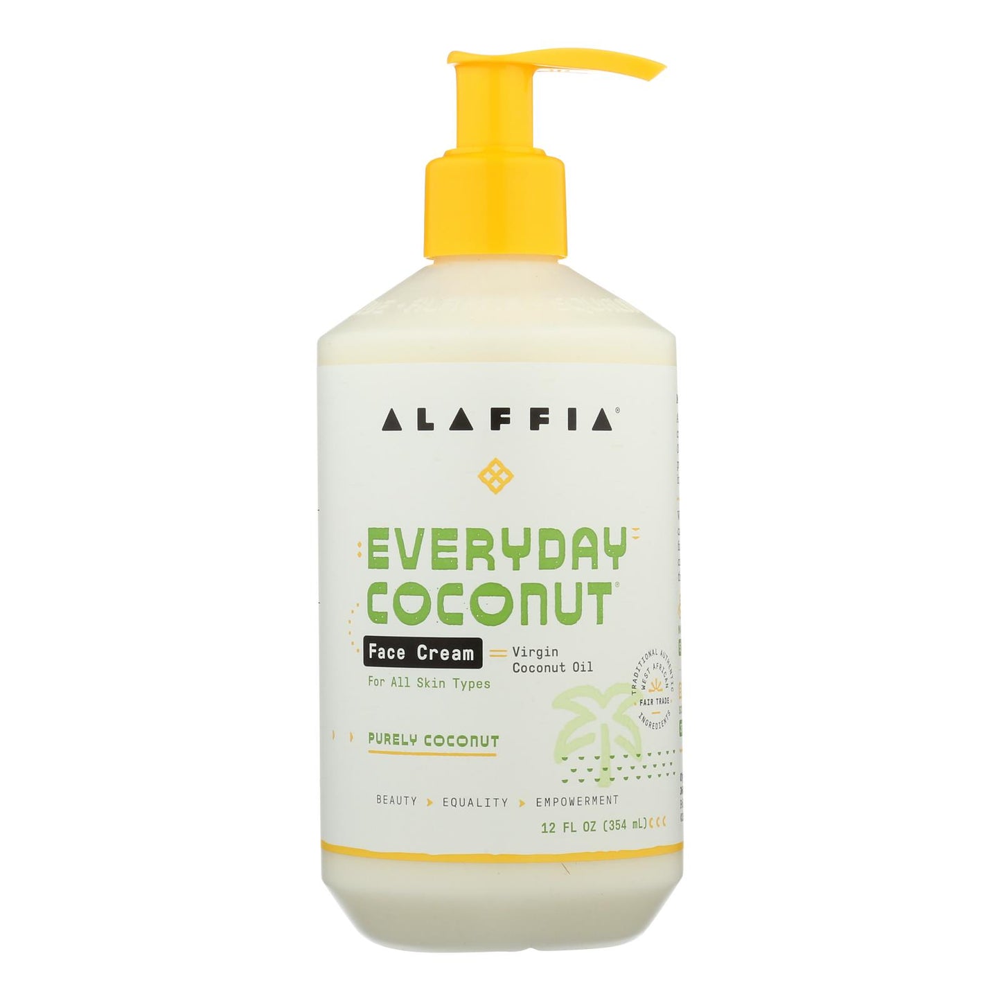 Alaffia - Night Cream - Purely Coconut - 12 fl Ounce.