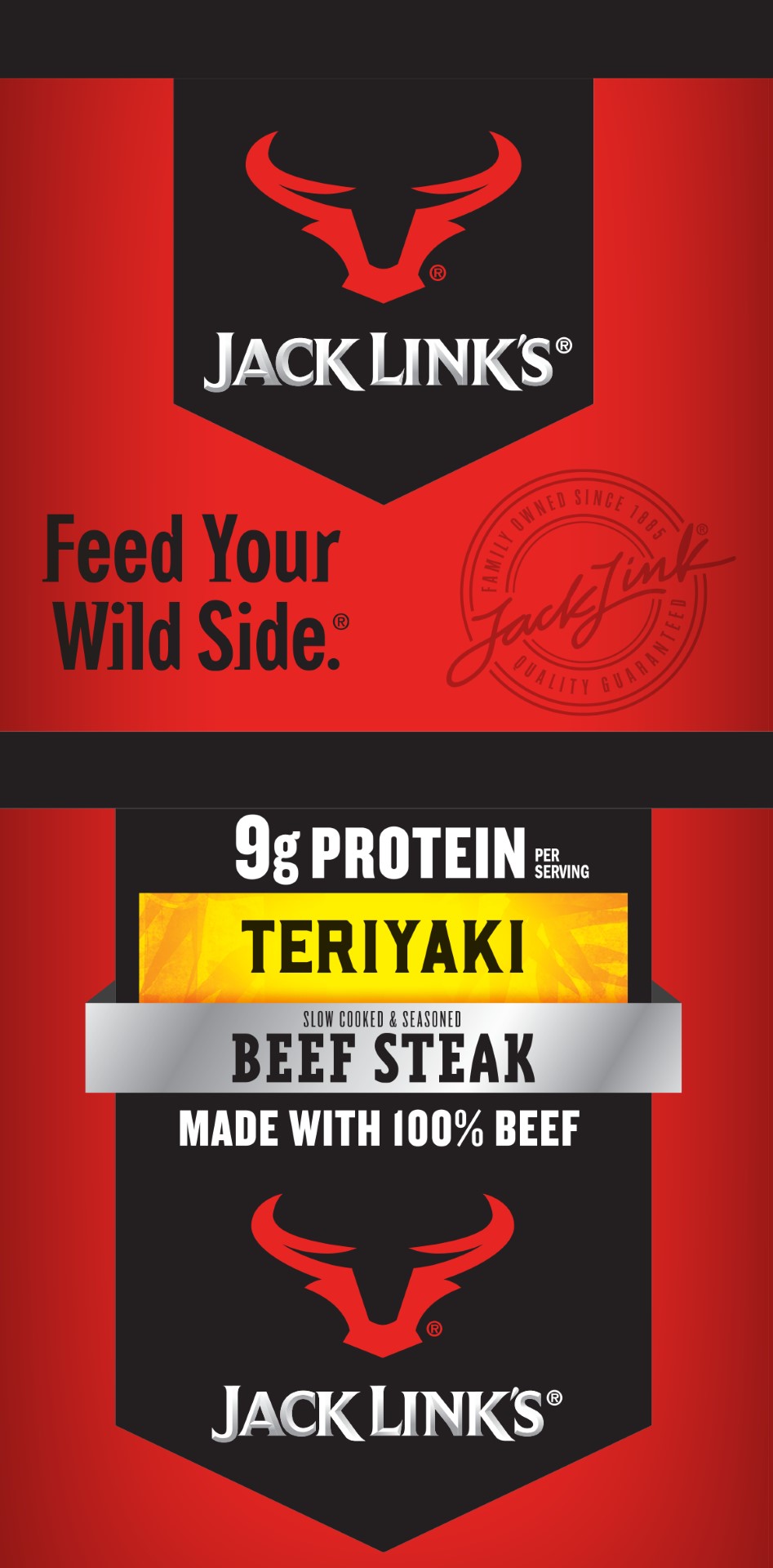 Jack Link's Teriyaki Beef Steaks 1 Ounce Size - 144 Per Case.