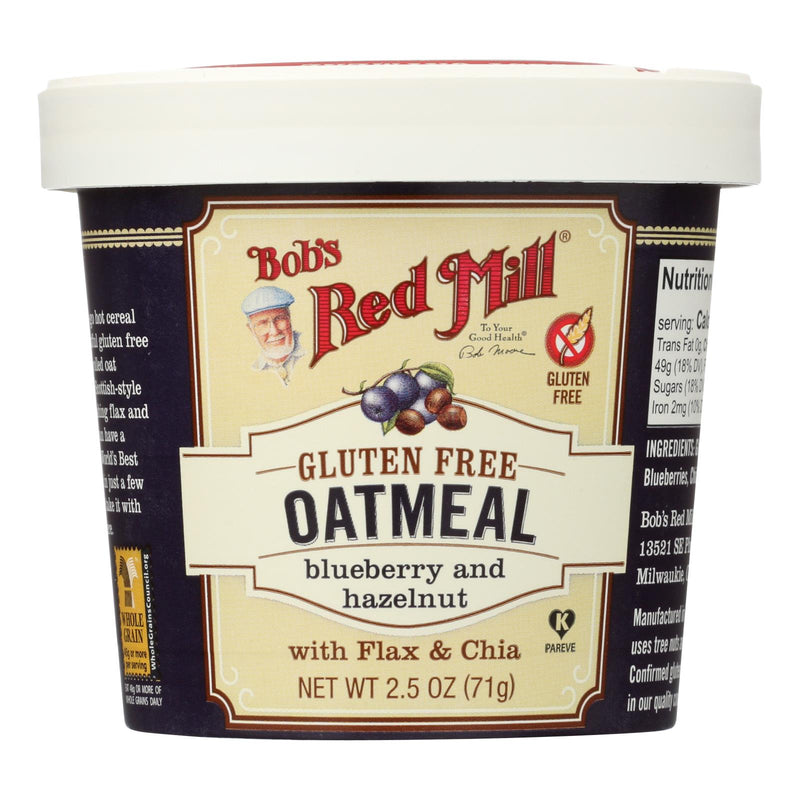 Bob's Red Mill - Gluten Free Oatmeal Cup Blueberry and Hazelnut - 2.5 Ounce - Case of 12