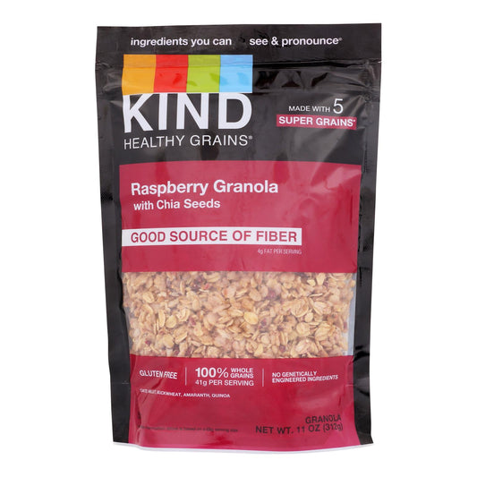 Kind Clusters - Granola - Healthy Grains - Raspberry with Chia Seeds - 11 Ounce - Case of 6