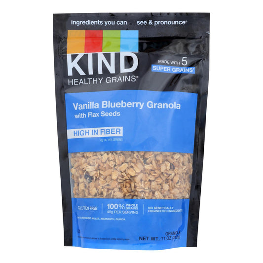 Kind Healthy Grains Vanilla Blueberry Clusters with Flax Seeds - 11 Ounce - Case of 6