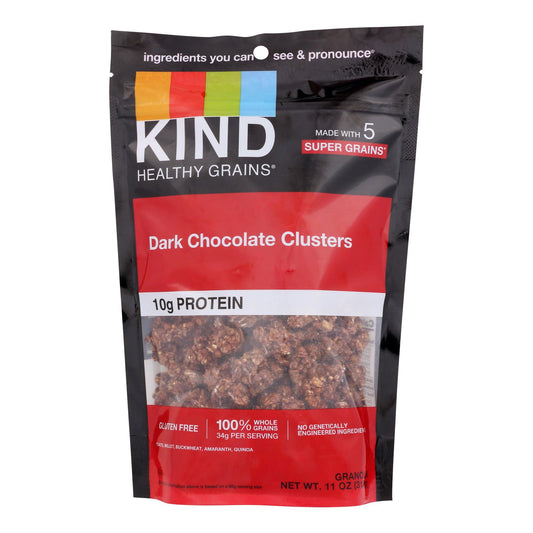 Kind Dark Chocolate Whole Grain Clusters - Case of 6 - 11 Ounce.