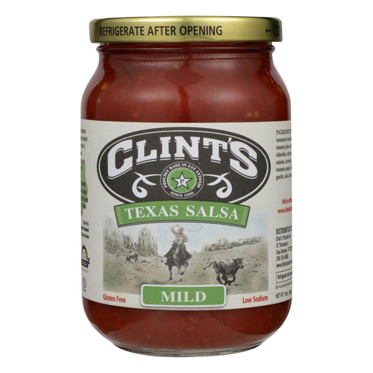 Clint's Salsa - Mild Mexican - Case of 6 - 16 Ounce.