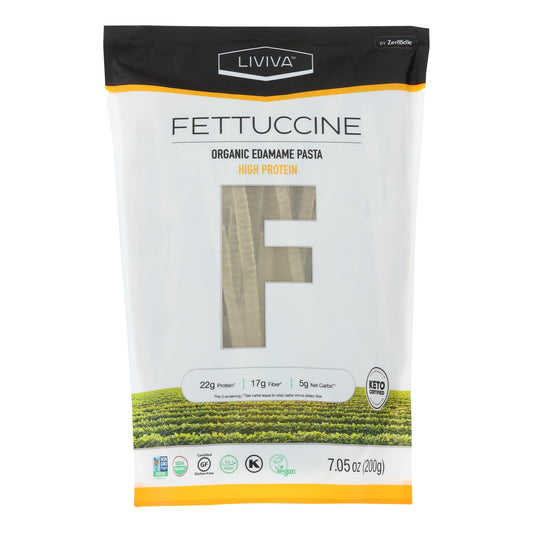 Liviva - Fettuccine Edamame - Case of 6 - 7.05 Ounce