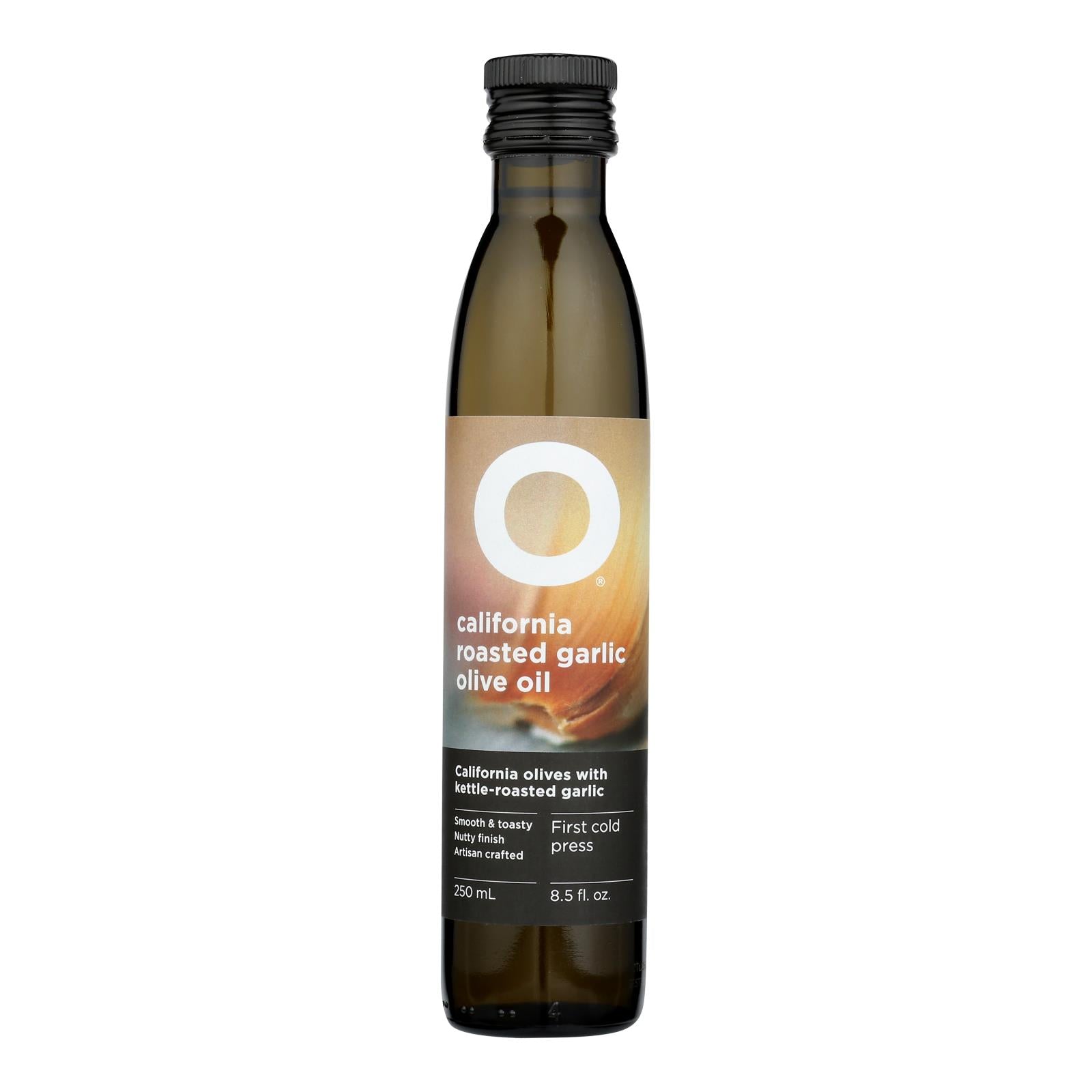 O Olive Oil Roasted Garlic Olive Oil  - Case of 6 - 8.5 Fluid Ounce