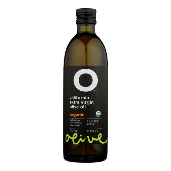 O Olive Oil - 100% Organic Extra Virgin Olive Oil - Case of 6 - 16.9 fl Ounce