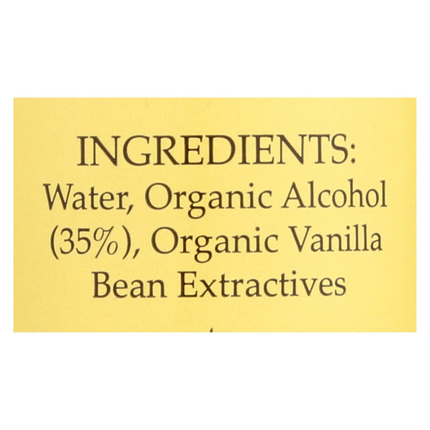 Flavorganics Extract - Organic - Vanilla - 2 Ounce - case of 12