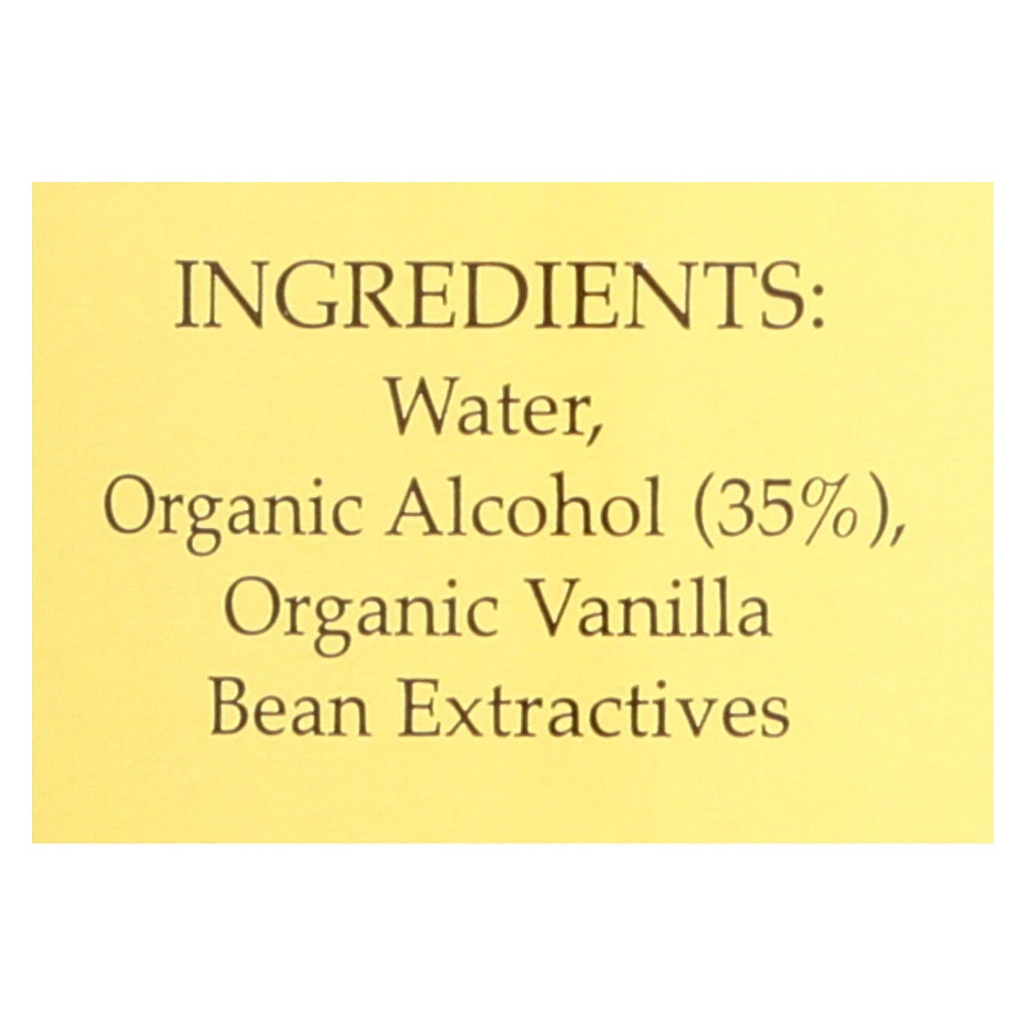 Flavorganics Organic Vanilla Extract - 4 Ounce