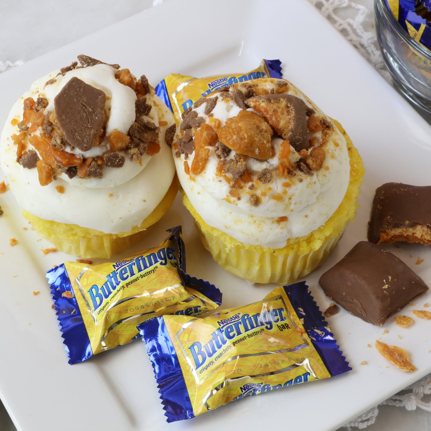 Butterfinger T.R. Toppers Nestle Chopped Candy Bar 5 Pound Each - 2 Per Case.