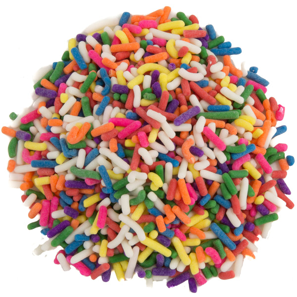 Box Rainbow Sprinkles 10 Pound Each - 1 Per Case.