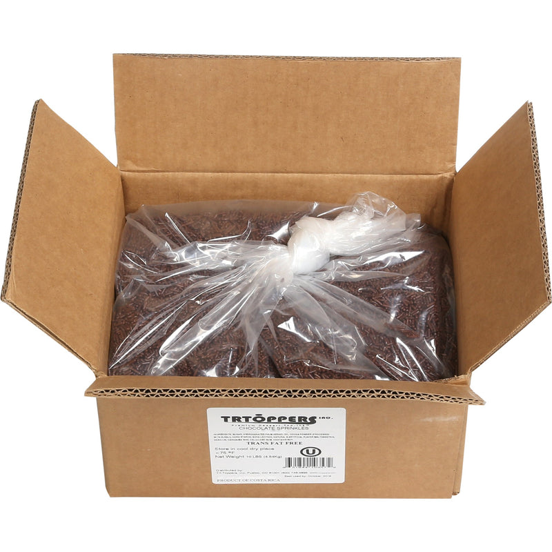 Box Chocolate Sprinkles 10 Pound Each - 1 Per Case.