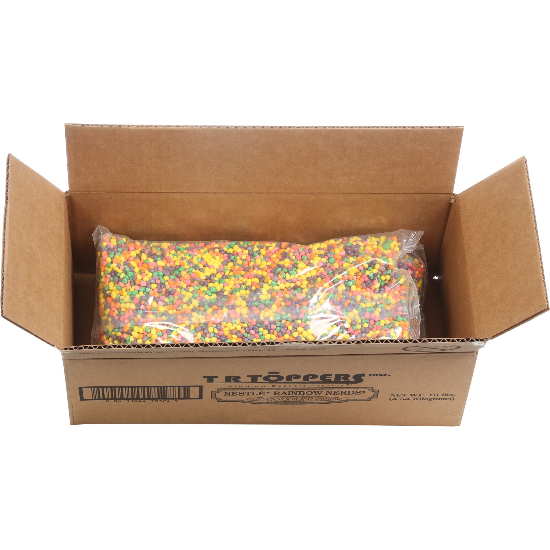 Box Wonka Rainbow Nerds 5 Pound Each - 2 Per Case.