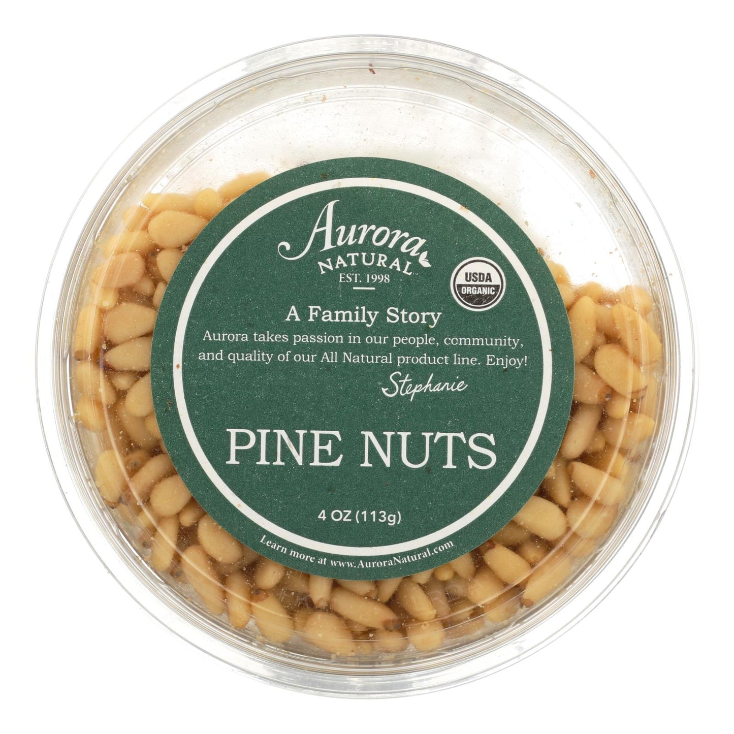 Aurora Natural Products - Organic Pine Nuts - Case of 12 - 4 Ounce.