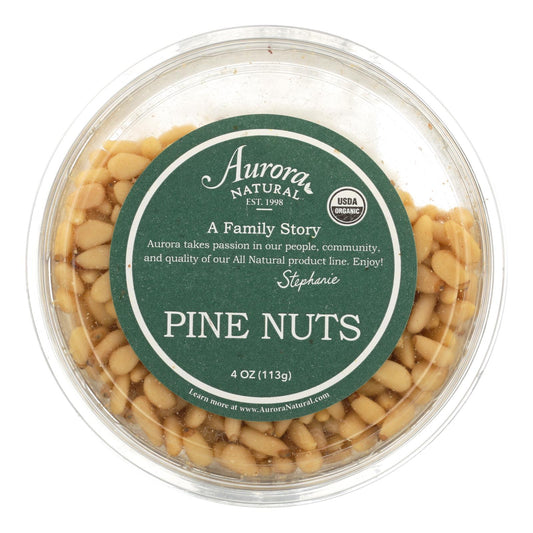 Aurora Natural Products - Organic Pine Nuts - Case of 12 - 4 Ounce.