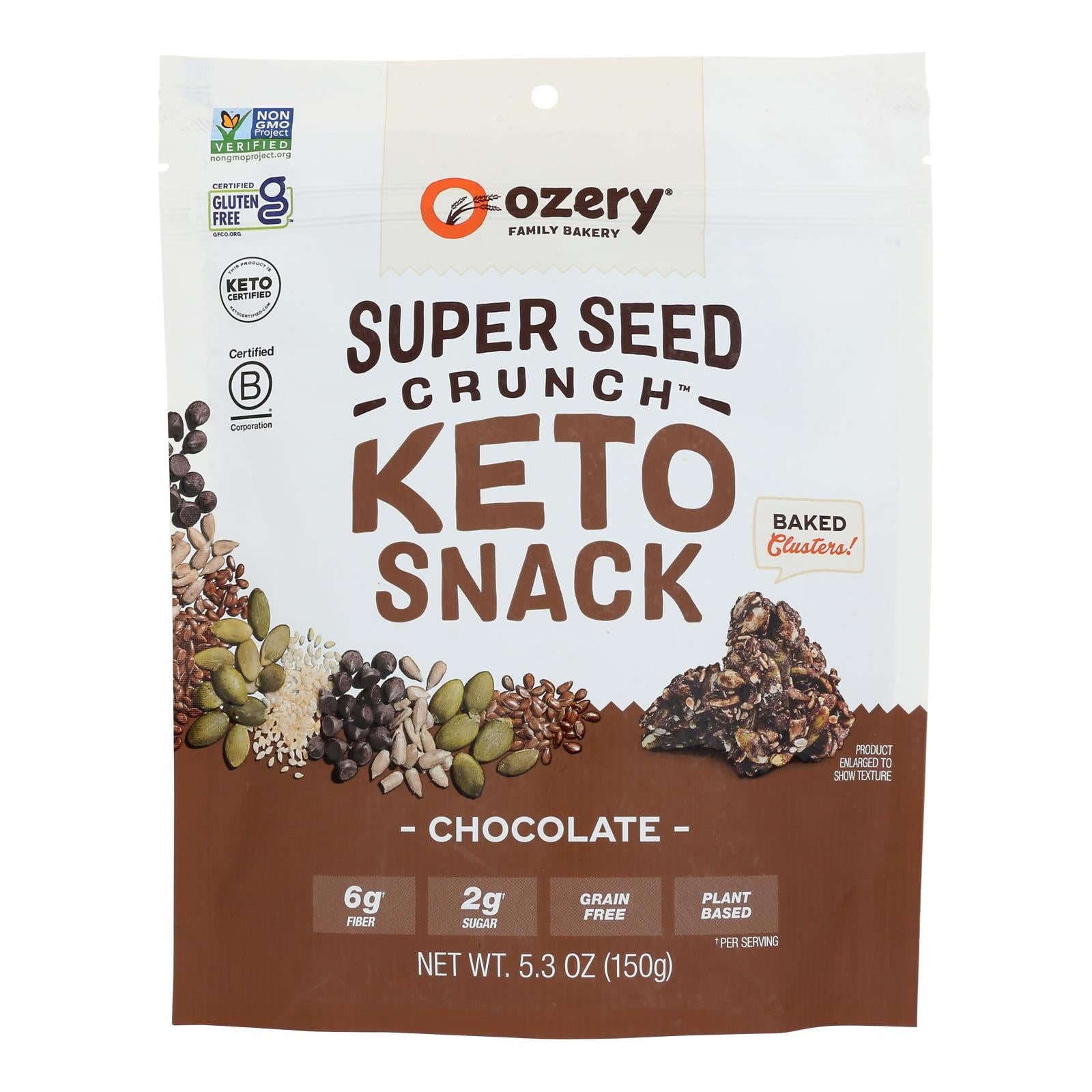 Ounceery's Bakery - Spr Seed Crunch Chocolate - Case of 6-5.3 Ounce