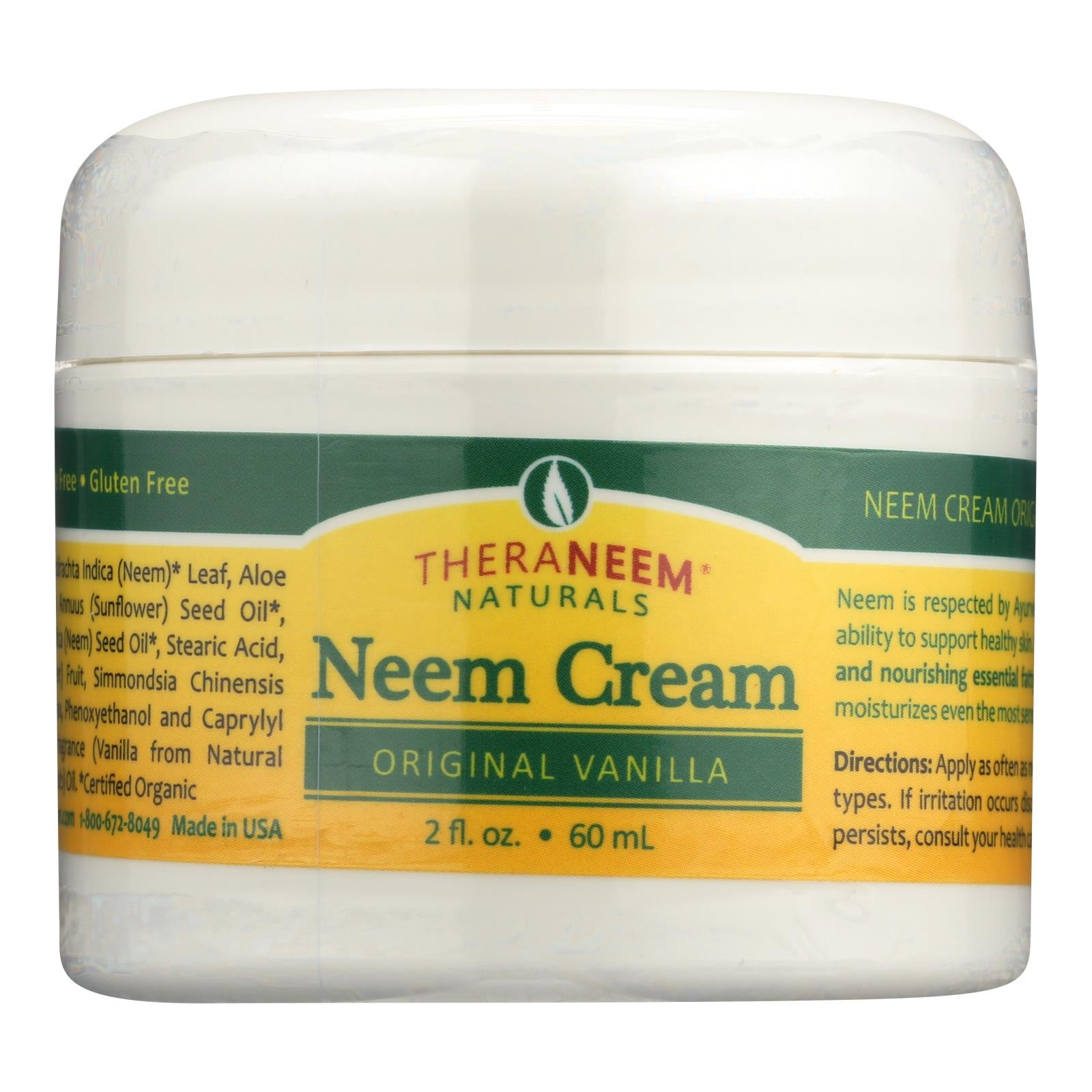 Theraneem Naturals Original Vanilla Neem Cream  - 1 Each - 2 Fluid Ounce