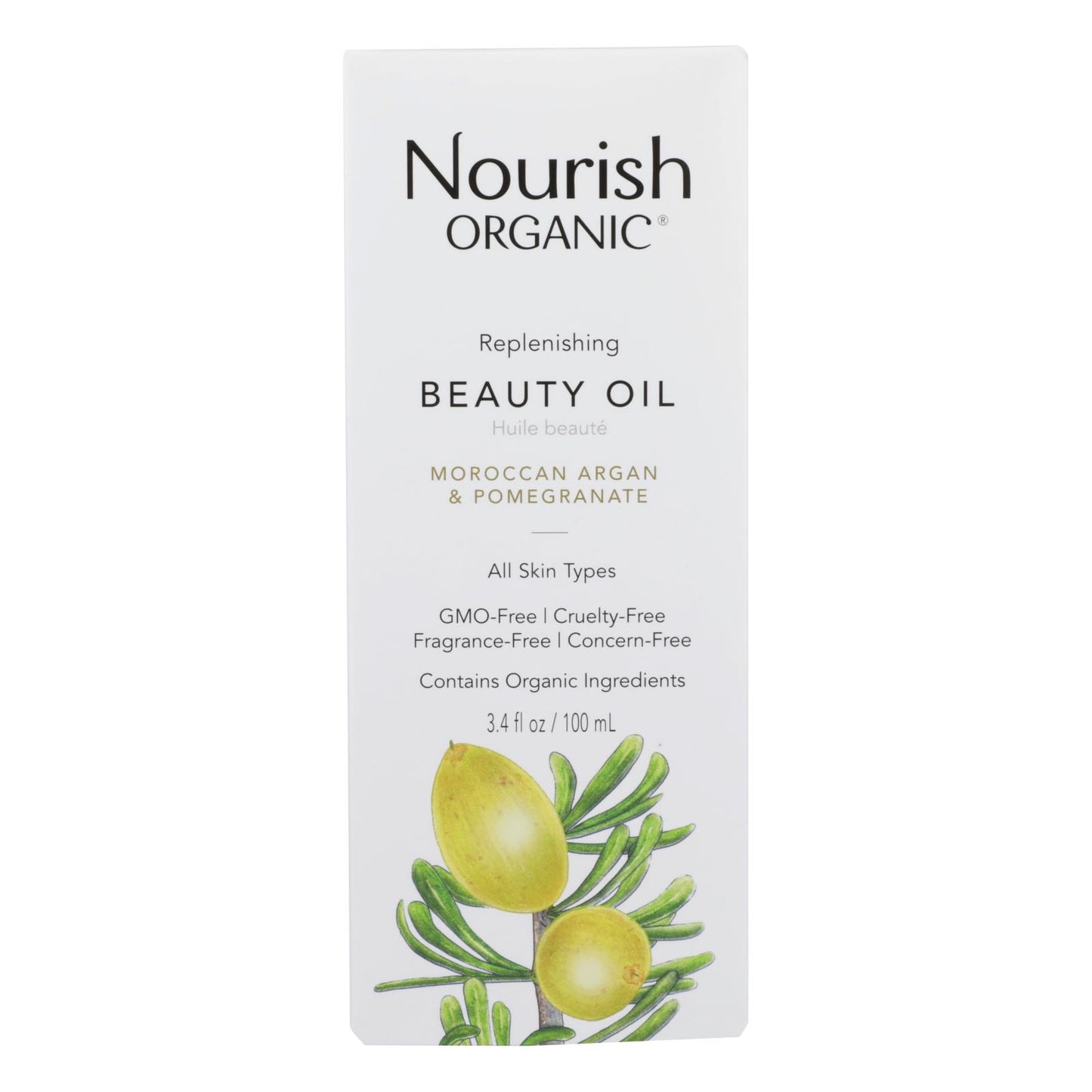 Nourish Organic Argan Oil - Replenishing Multi Purpose - 3.4 Ounce