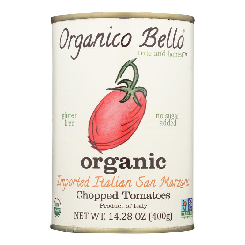 Organico Bello Tomatoes - Organic - Chopped - Case of 12 - 14.28 Ounce