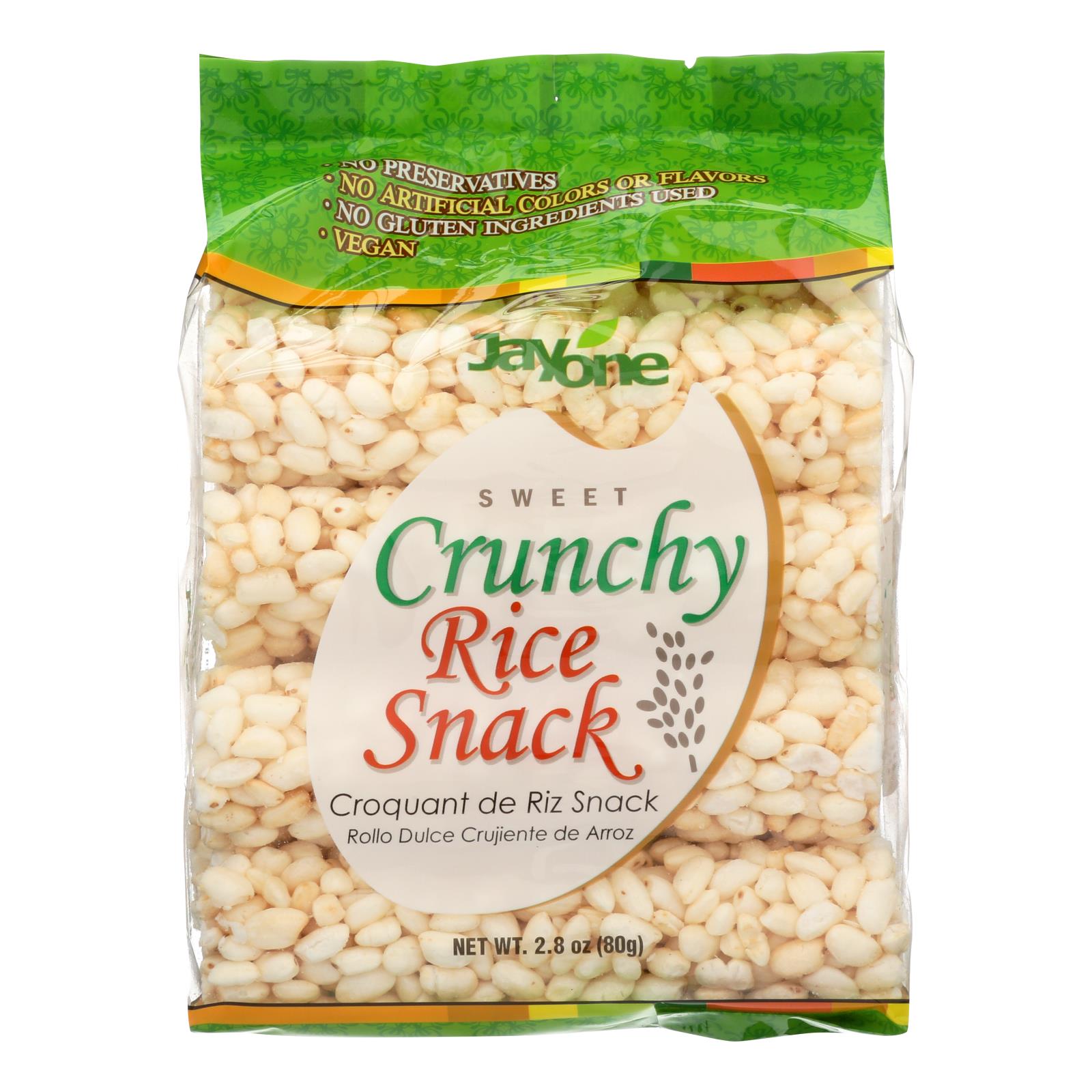 Jayone Crunchy Rice Snack  - Case of 6 - 2.8 Ounce
