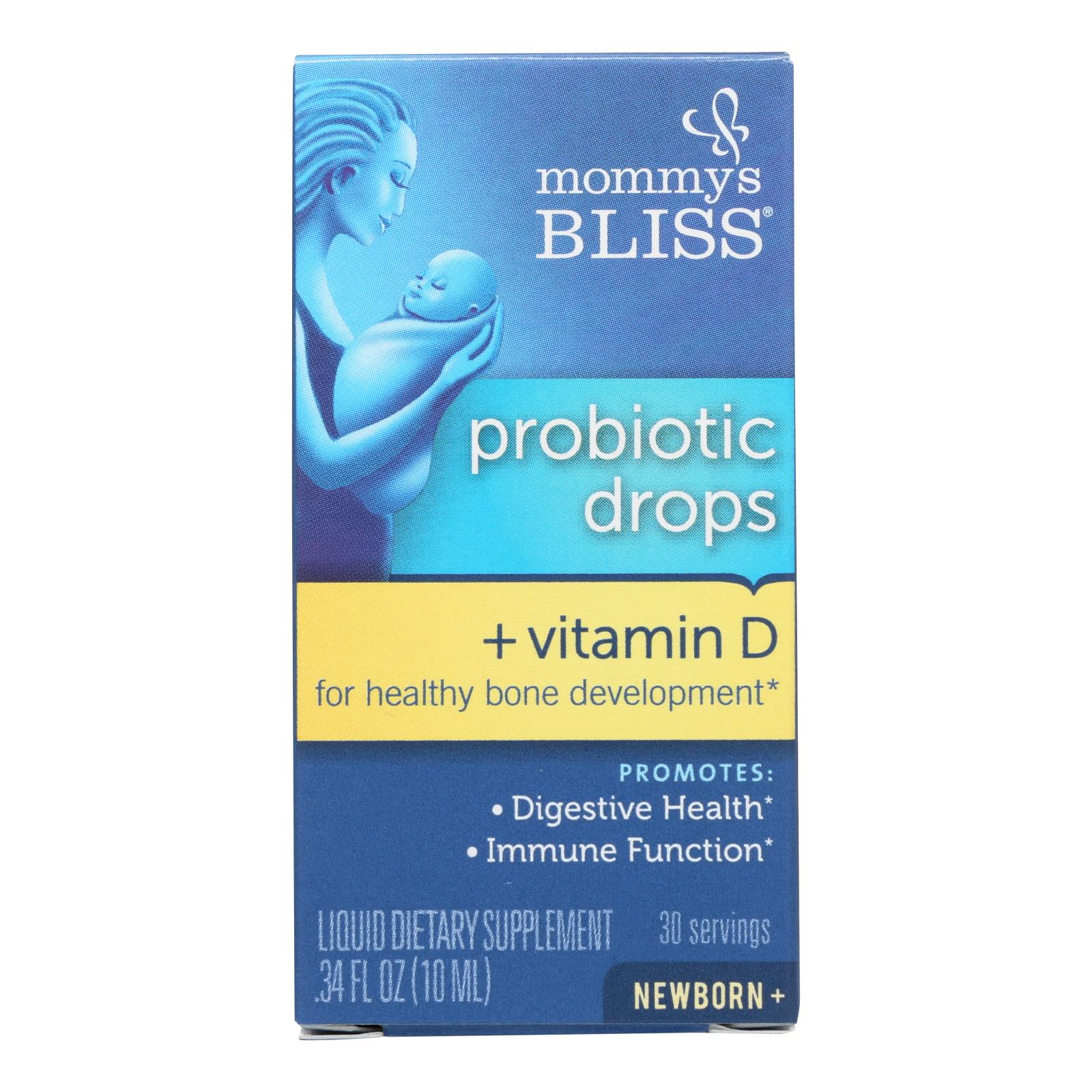 Mommy's Bliss Probiotic Drops + Vitamin D  - 1 Each - .34 Fluid Ounce