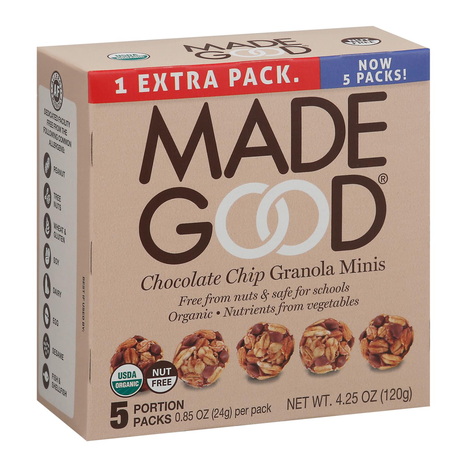 Made Good - Granola Mini Chocolate Chips - Case of 6-5/.85Ounce
