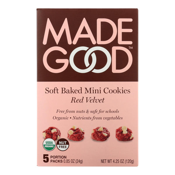 Made Good - Cookies Soft Mini Red Velvet - Case of 6 - 4.25 Ounce