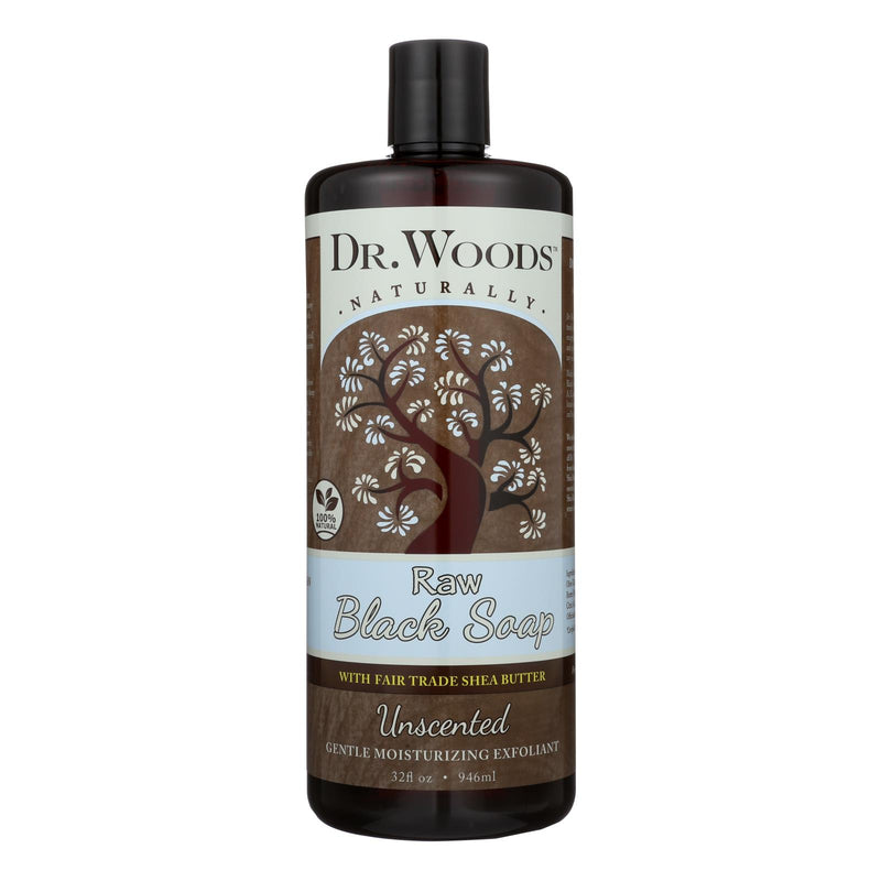 Dr. Woods Naturals Black Soap - Shea Vision - Unscented - 32 Ounce