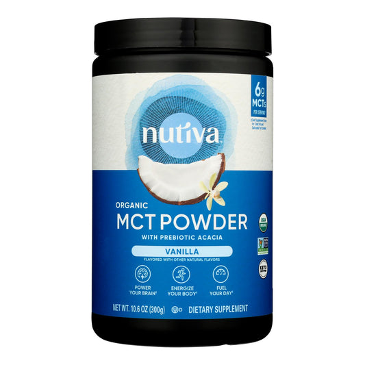 Nutiva - Powder Mct Vanilla - 1 Each - 10.6 Ounce