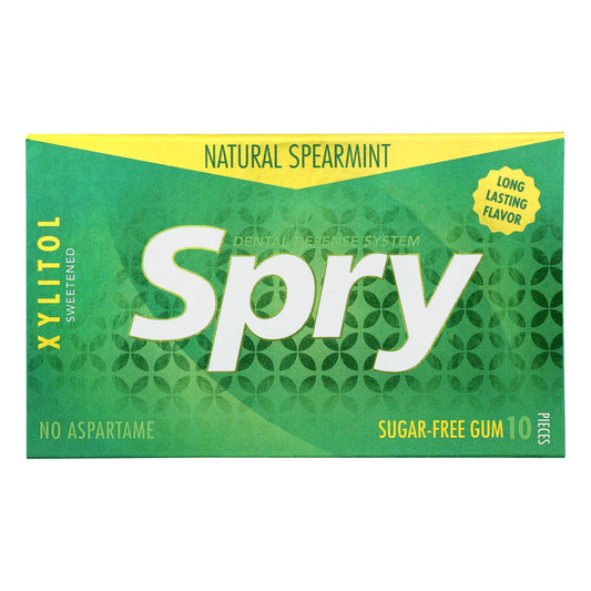 Spry Xylitol Gems - Spearmint - Case of 20 - 10 Count