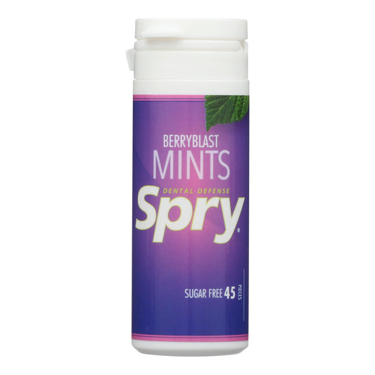 Spry Xylitol Mints - Peppermint - Case of 6 - 45 Count