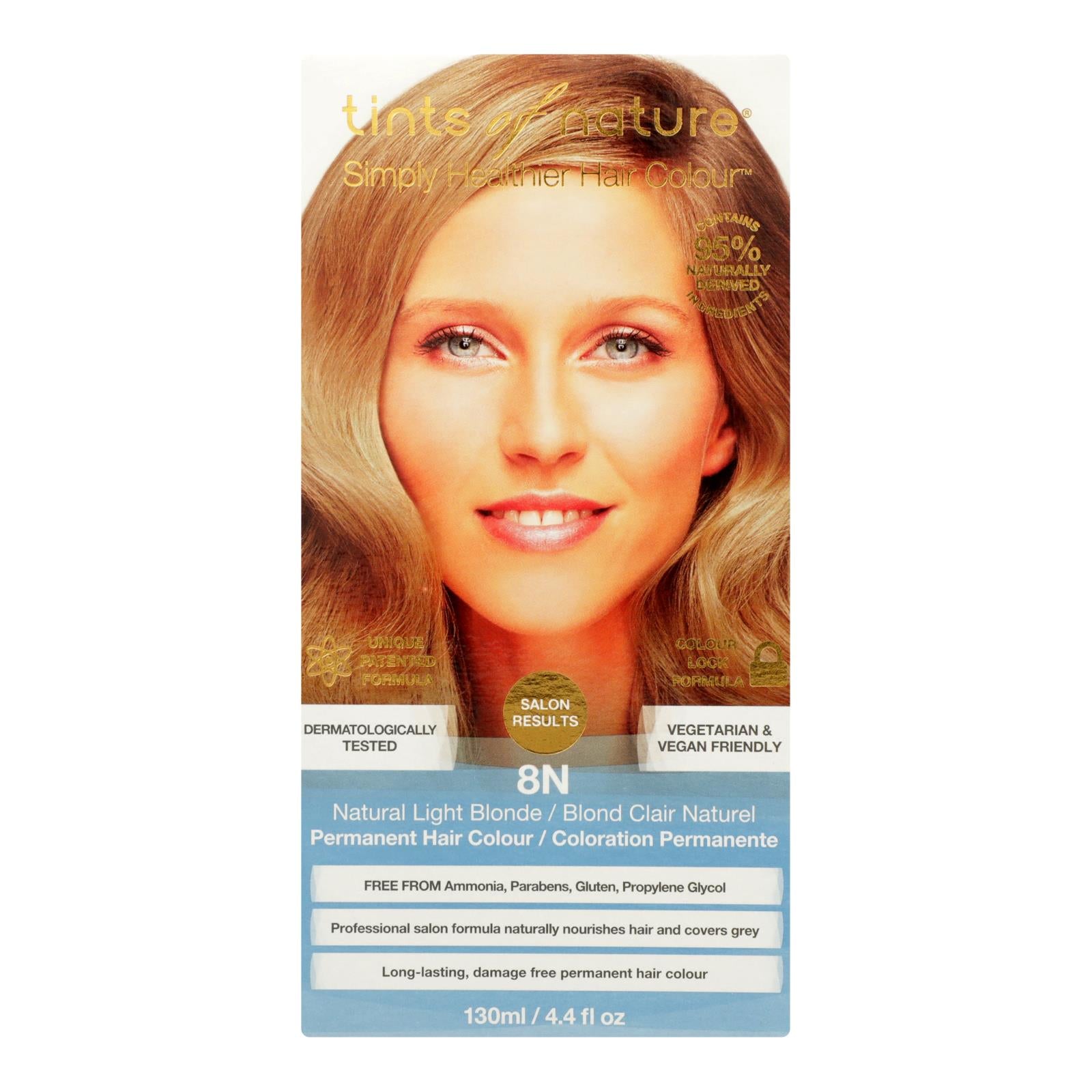 Tints Of Nature 8N Natural Light Blonde Hair Color  - 1 Each - 4.4 Fluid Ounce
