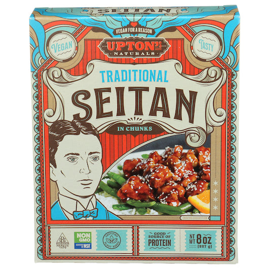 Upton's Naturals Traditional Seitan 8 Ounce Size - 6 Per Case.