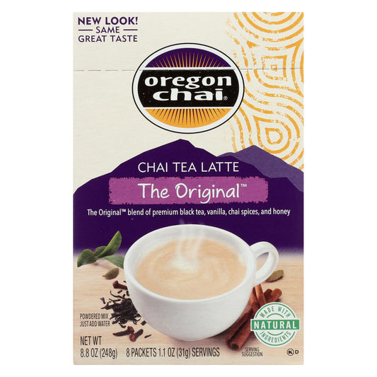 Oregon Chai Tea Latte Mix - The Original - Case of 6 - 8 Count