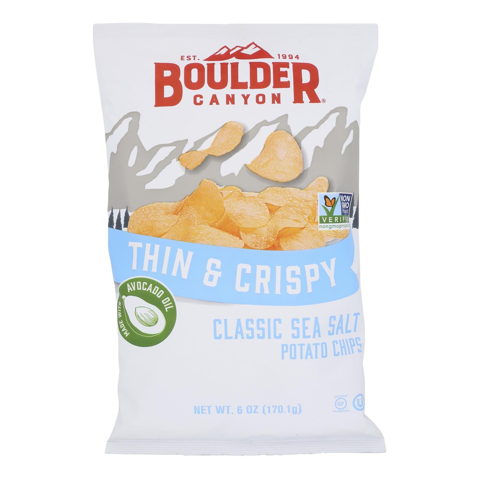 Boulder Canyon - Chip Sea Salt & Avo Oil - Case of 12-6 Ounce